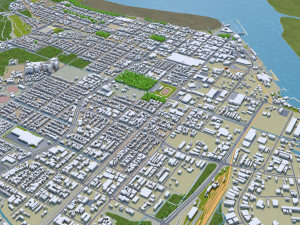 cairns city australia 50km Modelo 3D