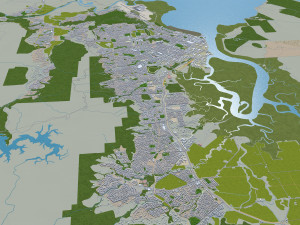 cairns city australia 50km Modelo 3D