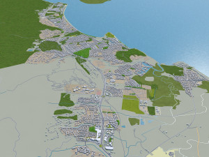 cairns city australia 50km Modelo 3D
