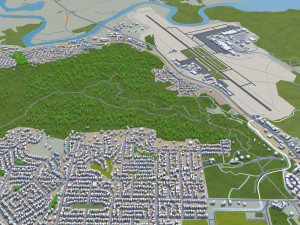 cairns city australia 50km Modelo 3D