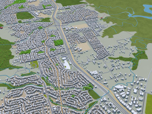 cairns city australia 50km Modelo 3D