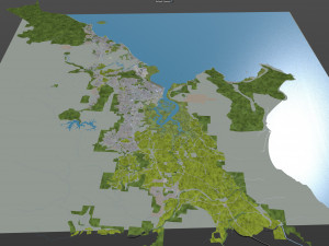 cairns city australia 50km Modelo 3D