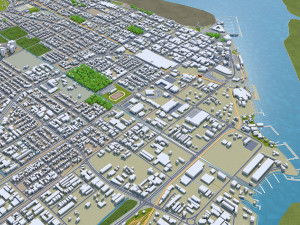 cairns city australia 50km Modelo 3D