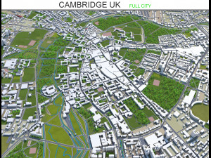 cambridge city uk 20km 3D Model