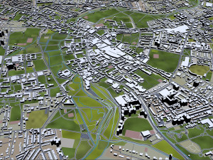 cambridge city uk 20km 3D 모델