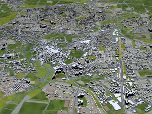 cambridge city uk 20km 3D 모델