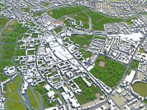 cambridge city uk 20km 3D 모델