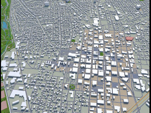 canton city ohio usa 30km 3D 모델
