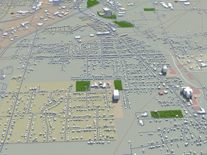 canton city ohio usa 30km 3D 모델