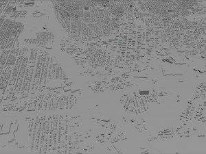 canton city ohio usa 30km 3D Model