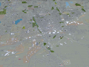 canton city ohio usa 30km 3D 모델