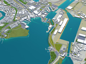 cardiff wales city uk 30km Modelo 3D