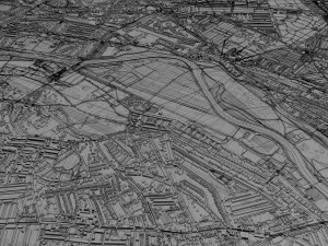 cardiff wales city uk 30km Modelo 3D
