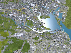 cardiff wales city uk 30km Modelo 3D