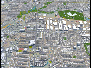 carrollton city texas usa 25km 3D 모델