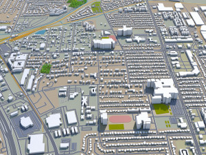 carrollton city texas usa 25km 3D 모델