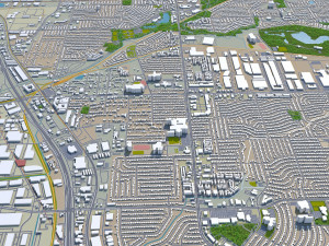 carrollton city texas usa 25km 3D 모델