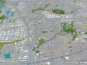carrollton city texas usa 25km 3D 모델