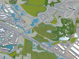carrollton city texas usa 25km 3D 모델