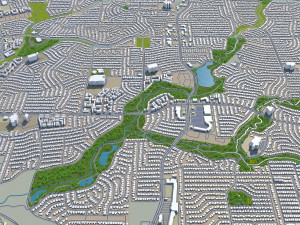 carrollton city texas usa 25km 3D 모델