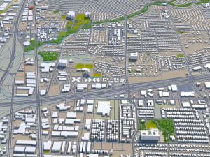 carrollton city texas usa 25km 3D 모델