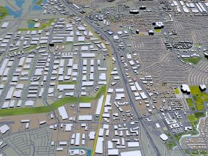 carrollton city texas usa 25km 3D 모델