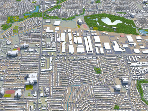 carrollton city texas usa 25km 3D 모델