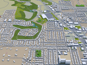 carson city nevada usa 40km 3D Модель