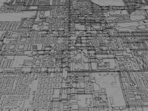 carson city nevada usa 40km 3D Модель
