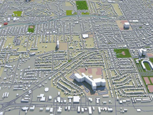 cedar rapids city iowa usa 30km 3D Model