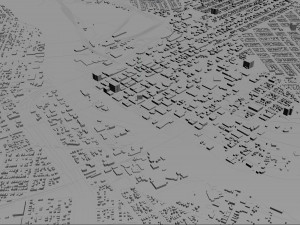 cedar rapids city iowa usa 30km Model 3D