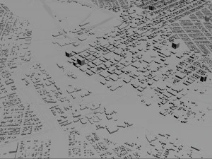 cedar rapids city iowa usa 30km 3D Model