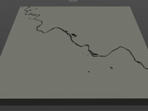 cedar rapids city iowa usa 30km Model 3D