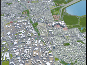 centennial city colorado usa 40km 3D Model