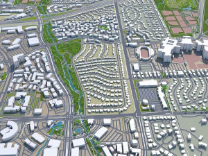 centennial city colorado usa 40km 3D Model