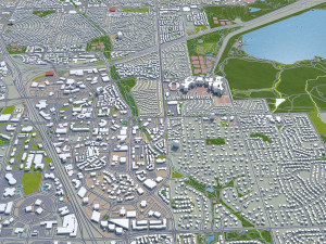 centennial city colorado usa 40km Modelo 3D