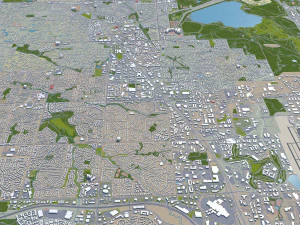 centennial city colorado usa 40km 3D Model