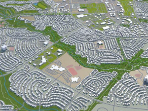 centennial city colorado usa 40km 3D Model