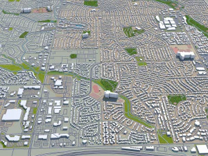 centennial city colorado usa 40km 3D Model
