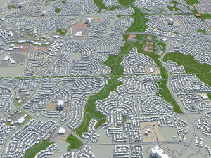 centennial city colorado usa 40km 3D Model