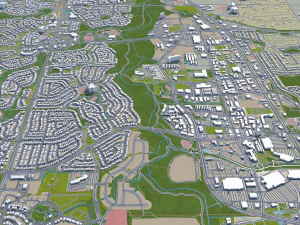 centennial city colorado usa 40km 3D Model