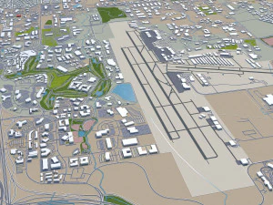 centennial city colorado usa 40km 3D Model