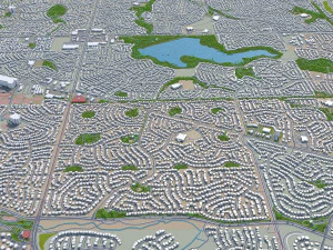 centennial city colorado usa 40km 3D Model