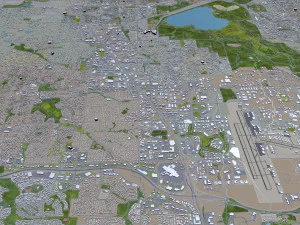 centennial city colorado usa 40km 3D Model