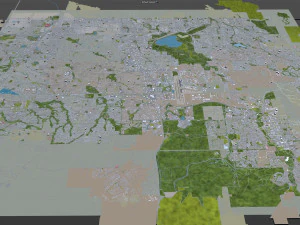 centennial city colorado usa 40km 3D Model