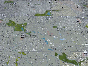 centennial city colorado usa 40km 3D Model