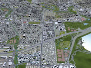 centennial city colorado usa 40km 3D Model