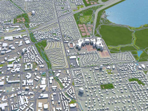 centennial city colorado usa 40km 3D Model