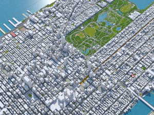 central park manhattan city new york 7km 3D Model