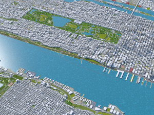central park manhattan city new york 7km 3D Model